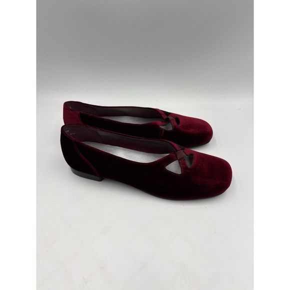 Trotters Shoes - Trotters Maggie Ruby Velvet Women's US Size 7 M